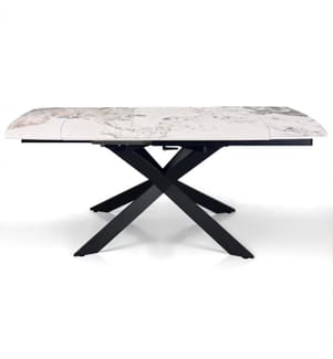 Gemy Spin 120 Oval Ausziehtisch Onyx Marmor