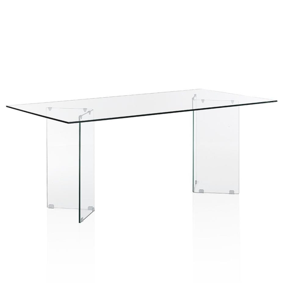 Rechteckiger Tisch Kaya 180 cm - Transparent