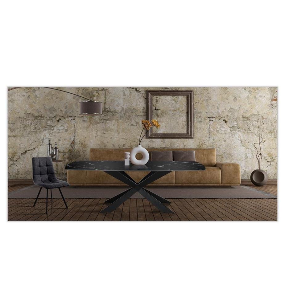 Tisch Schwarzer Marmor - 76 x 90 x 180 cm