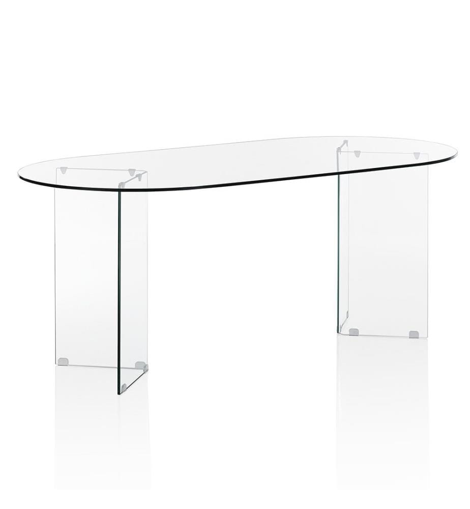 Ovaler Tisch Kaya 180 cm - Transparent