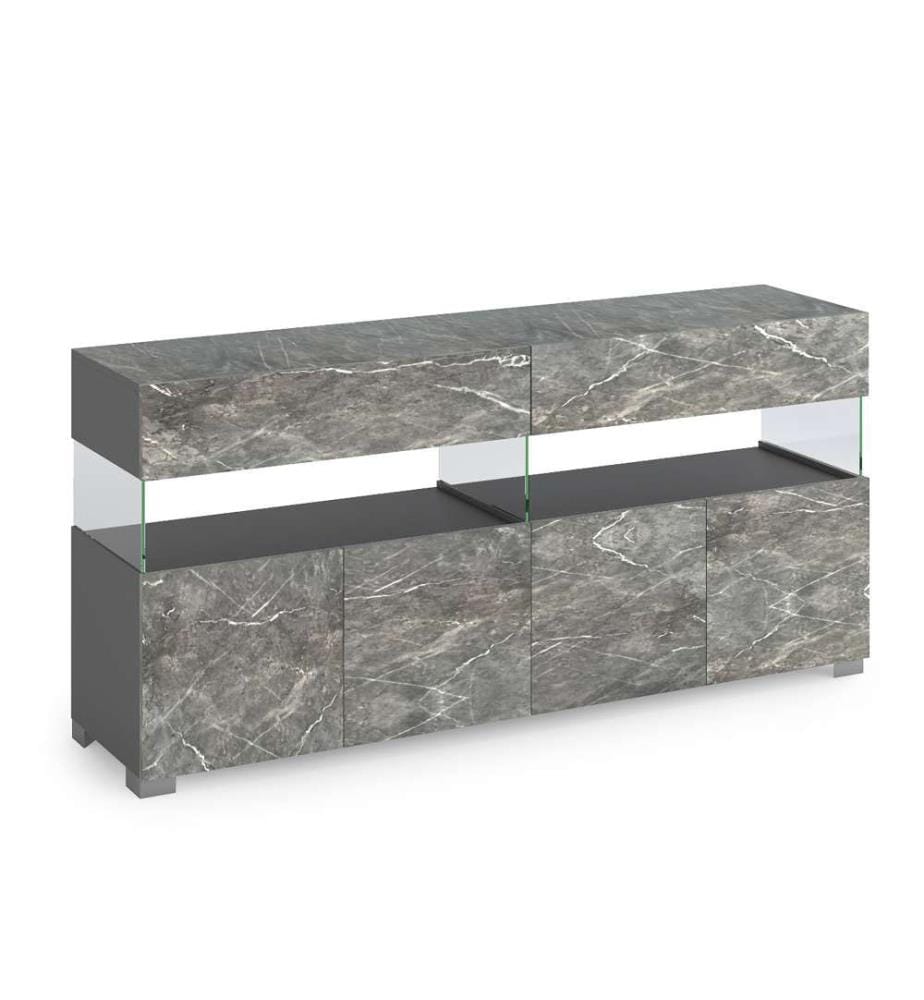 Anrichte Float Marmor 4A - Grau