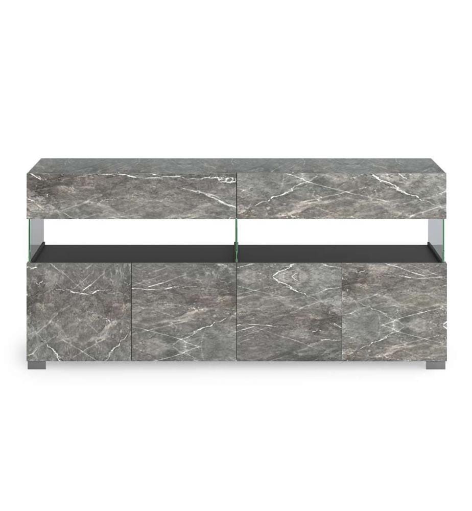 Anrichte Float Marmor 4A - Grau