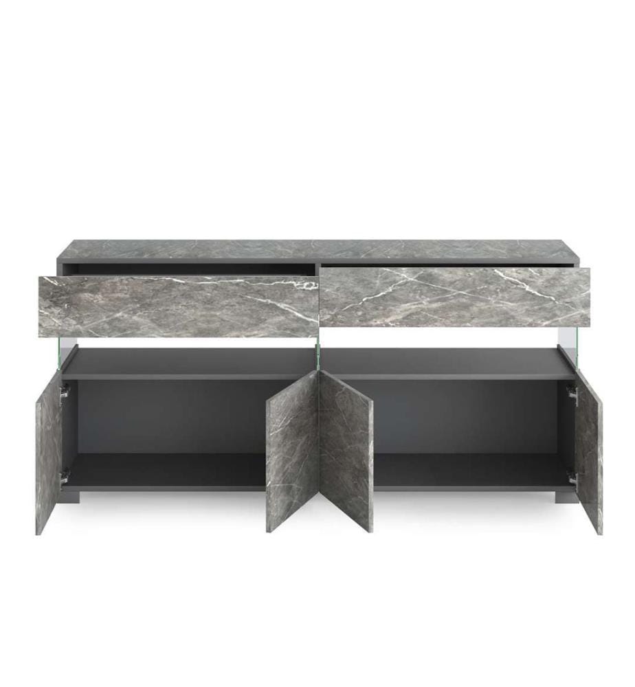 Anrichte Float Marmor 4A - Grau