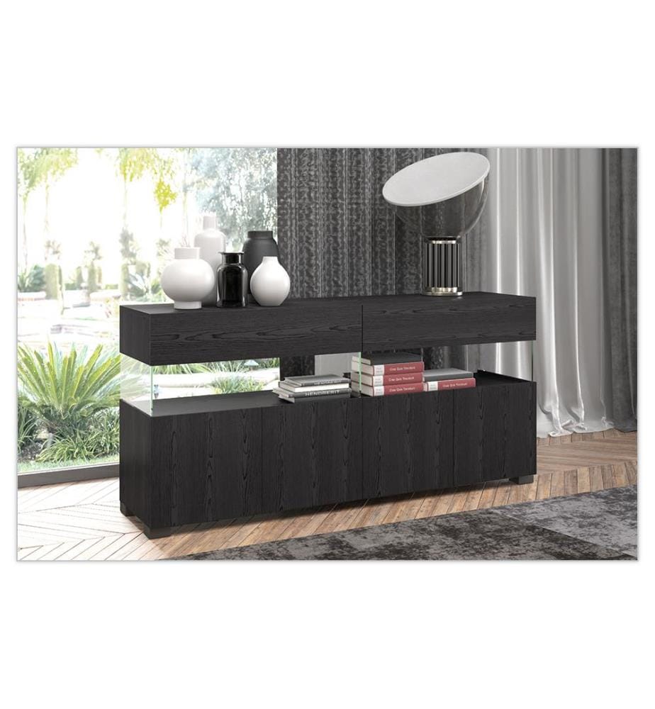 Sideboard Float 4A - Schwarz