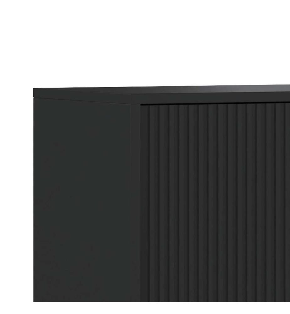 Roma Total Schwarz Anrichte 49 x 153,5 x 88 cm