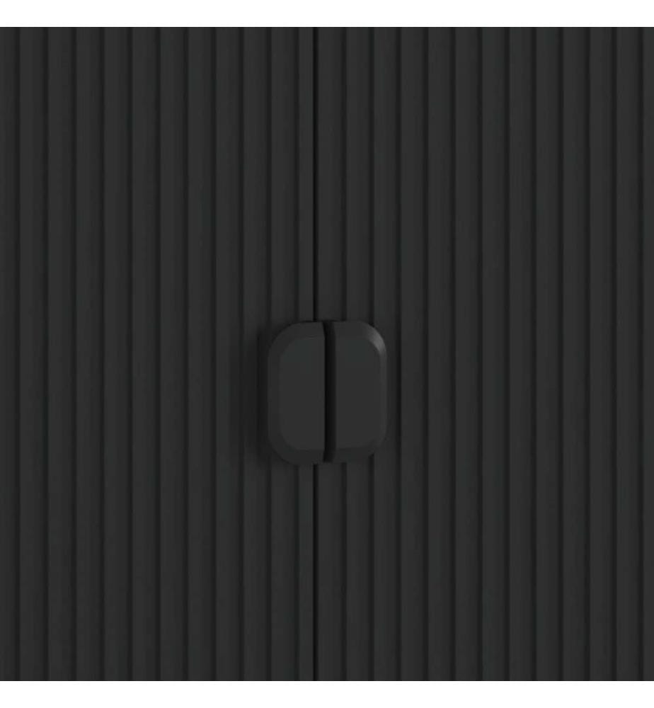 Roma Total Schwarz Anrichte 49 x 153,5 x 88 cm