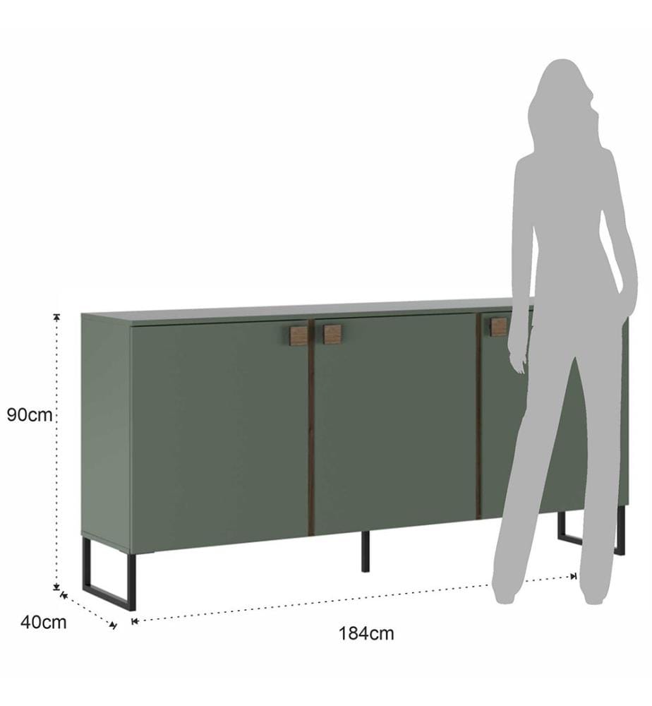 Sideboard Thessa - Grün