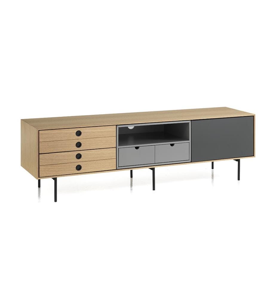 TV Sideboard Hero - Braun und Grau
