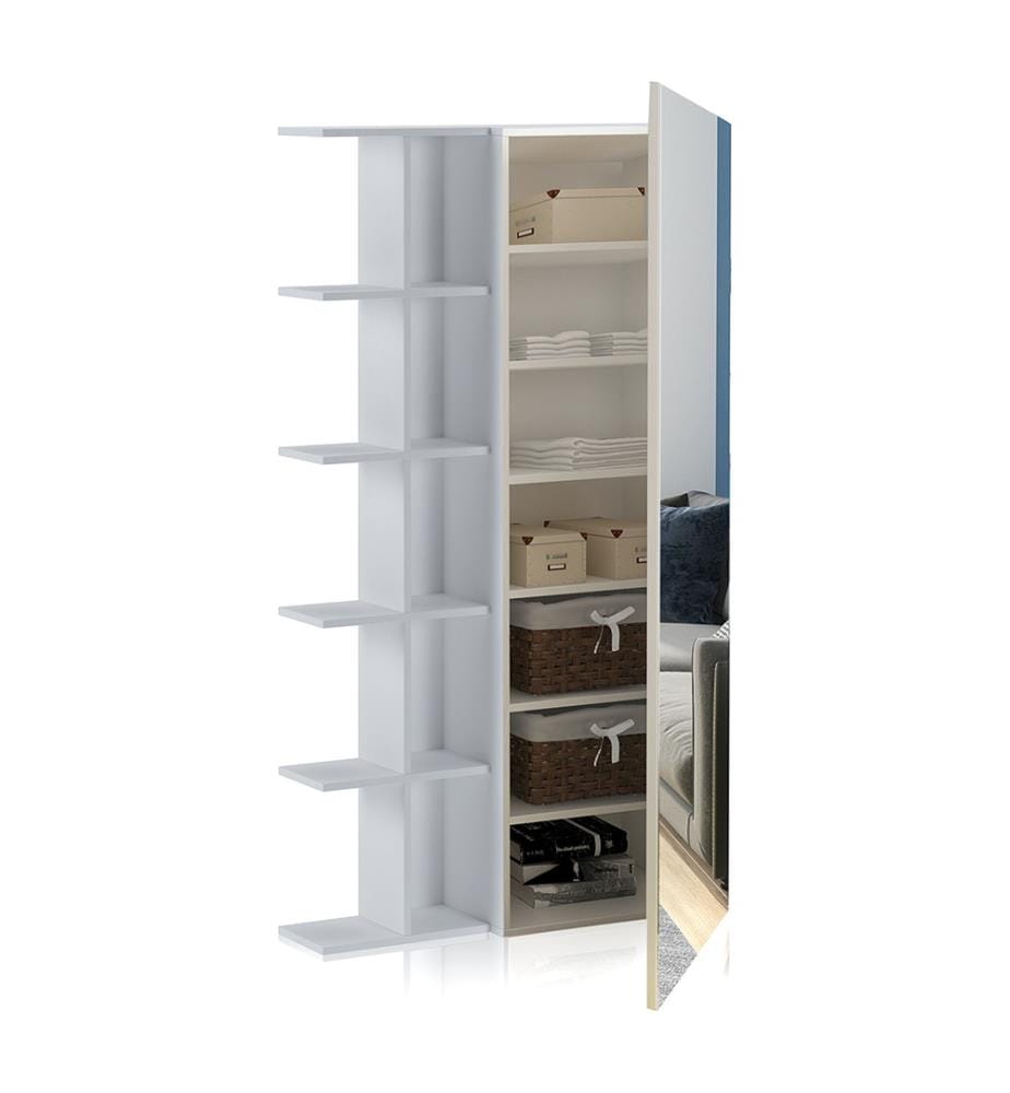 Bücherregal/ Garderobe/ Schuhregal Art - Weiss