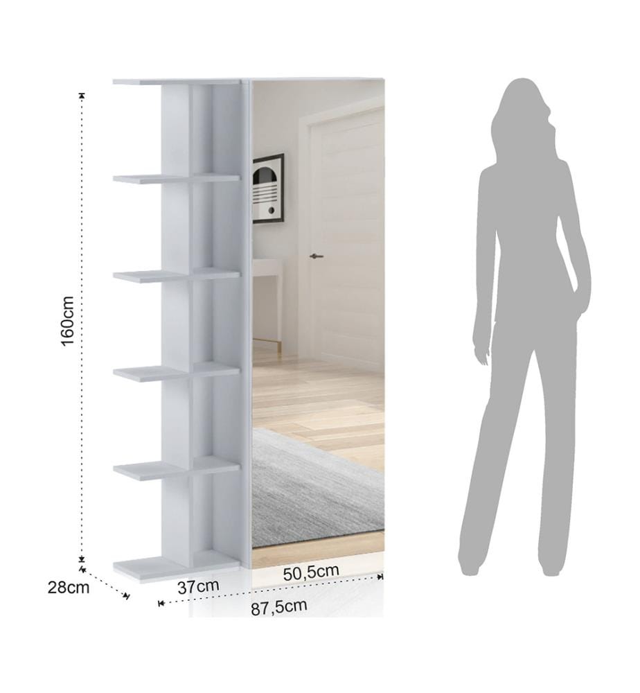 Bücherregal/ Garderobe/ Schuhregal Art - Weiss