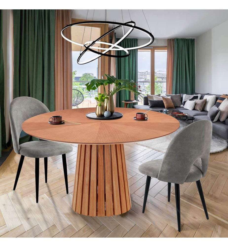 Volga Runder Tisch 75 x 137 cm - Holz