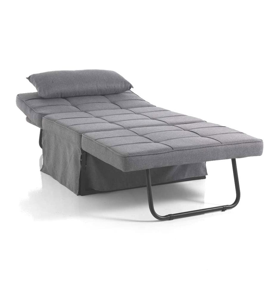 Pouf/ Bett/ Chaise Longue Quick - Grau