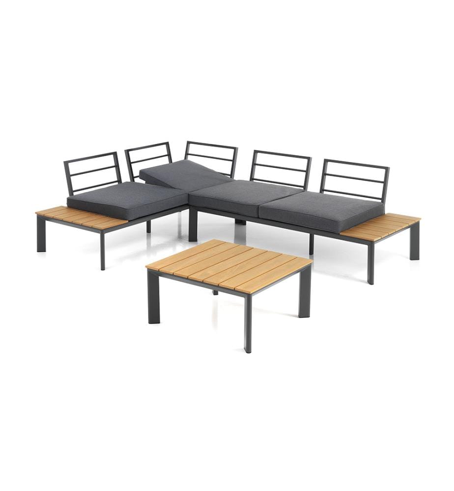 Innen/Aussen Lounge/Chaise Longue Kamari - Anthrazit