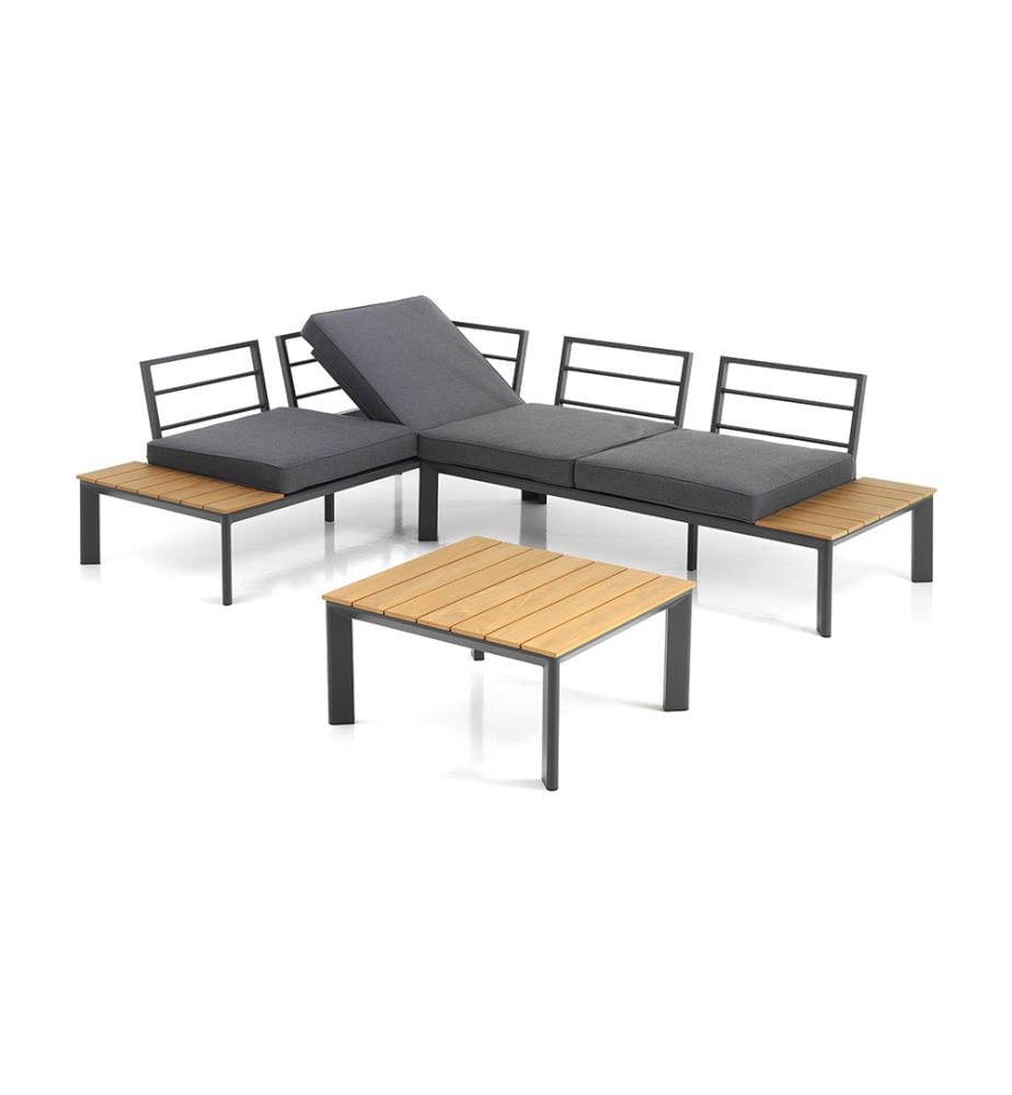 Innen/Aussen Lounge/Chaise Longue Kamari - Anthrazit