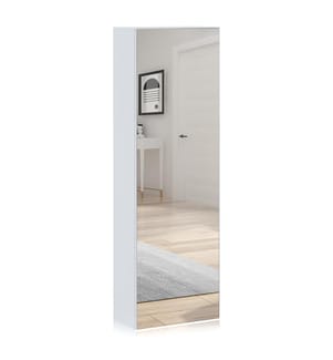 Säulengarderobe/ Schuhschrank mit Spiegel Art - Weiss