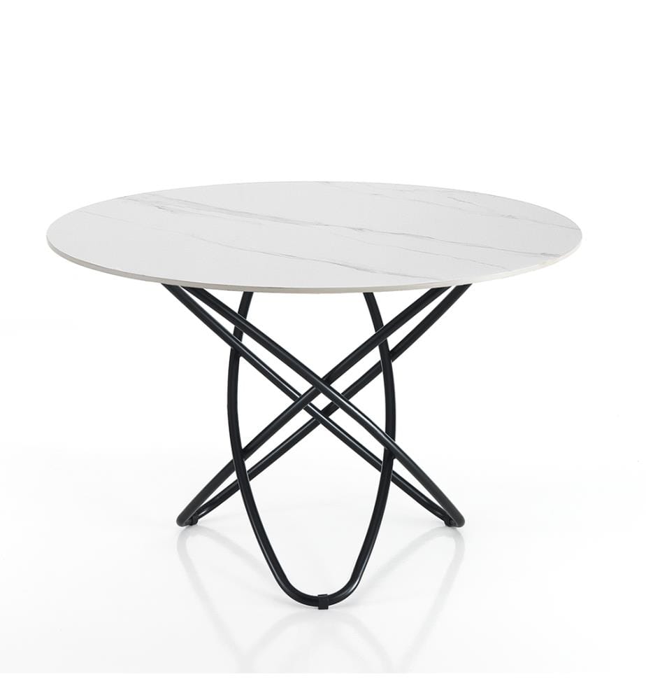 Tisch Hula Hoop MARBLE - Weiss