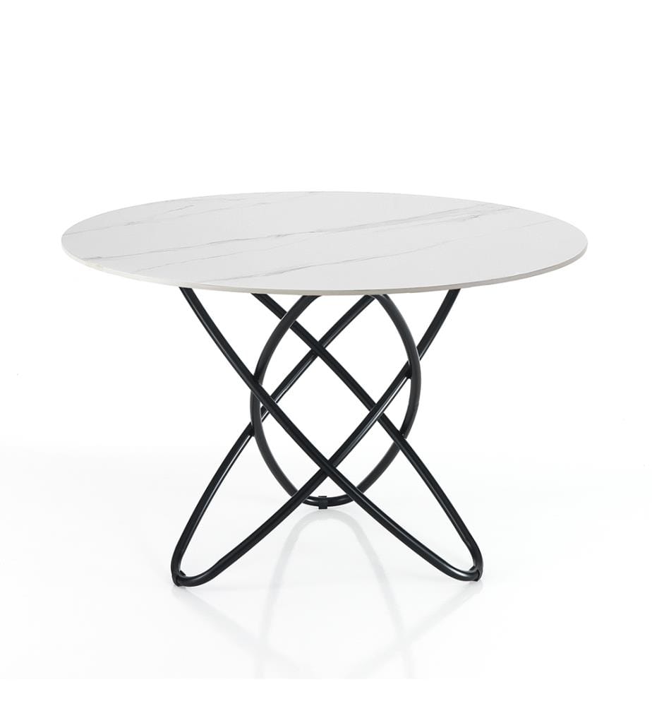 Tisch Hula Hoop MARBLE - Weiss