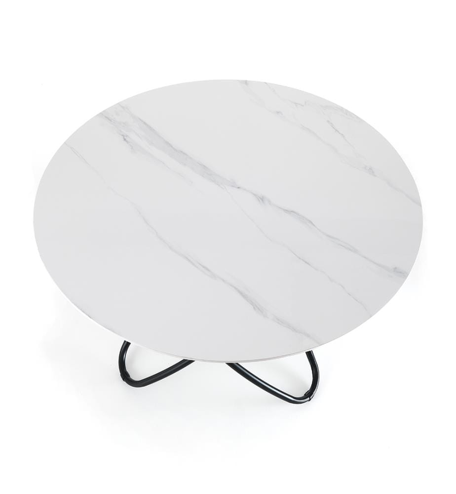 Tisch Hula Hoop MARBLE - Weiss