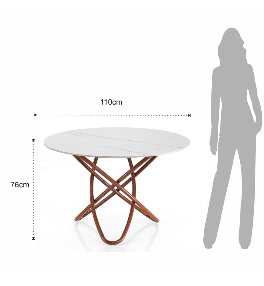 Table Hula Hoop - Blanc
