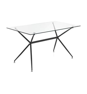 Stick Glastisch - Schwarz und Transparent
