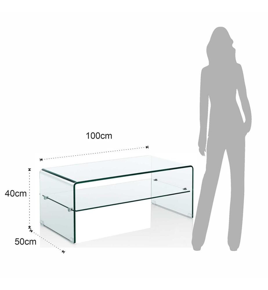 Couchtisch Cristal Evo Bridge - Transparent