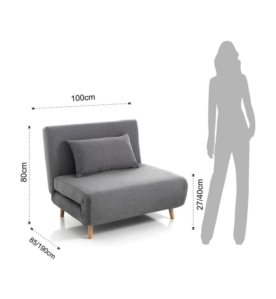 Bett-Sessel - Grau