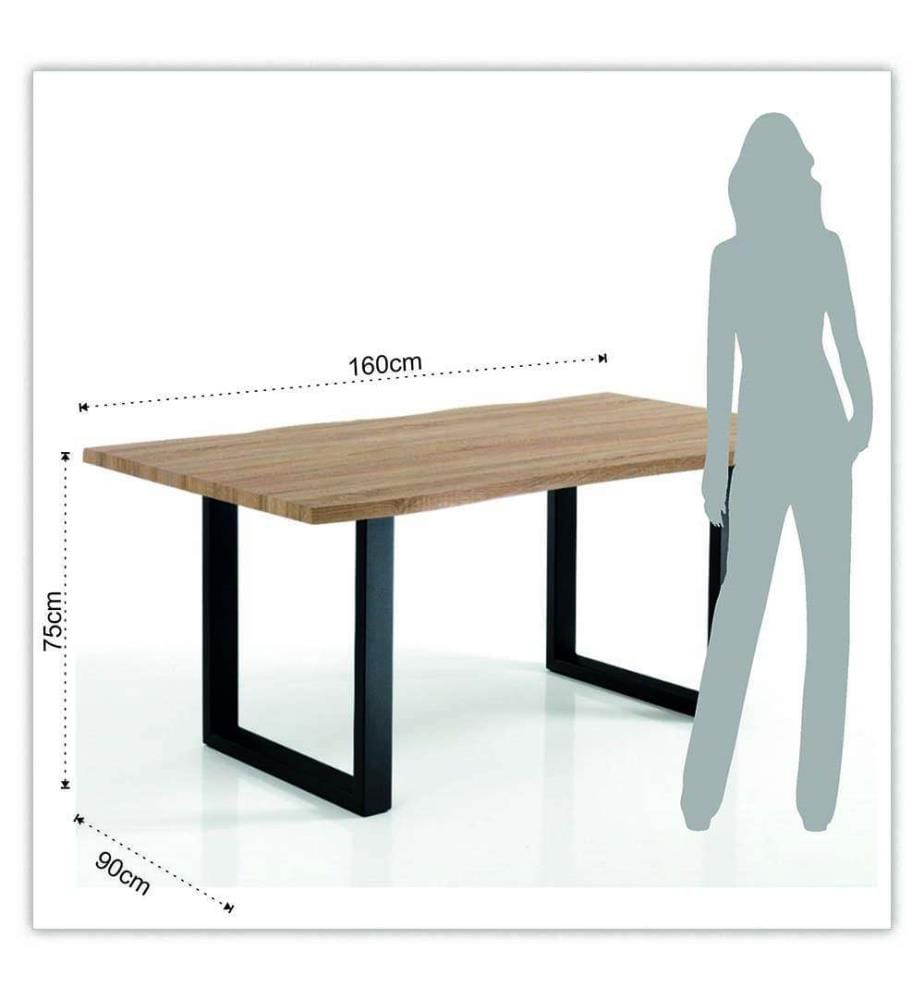 Lando Tisch/Schreibtisch, 160 cm - Braun