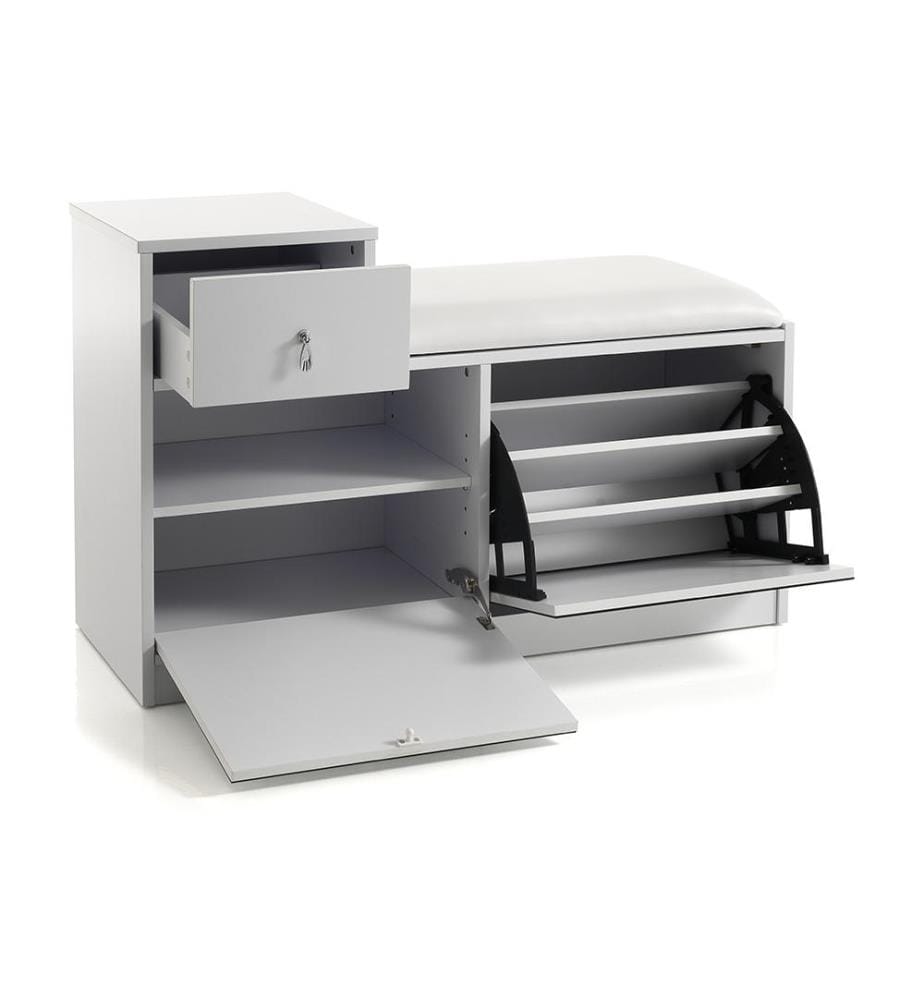 Schuhschrank Pratiko - Weiss