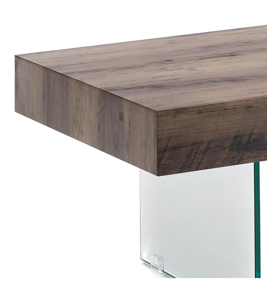 Couchtisch Waver - Braun und Transparent