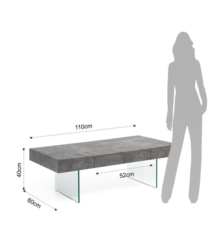 Table Basse Waver - Ciment