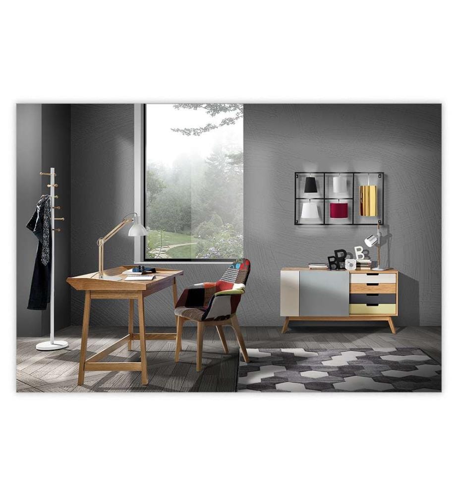 Support PC bureau/console Henny - Marron