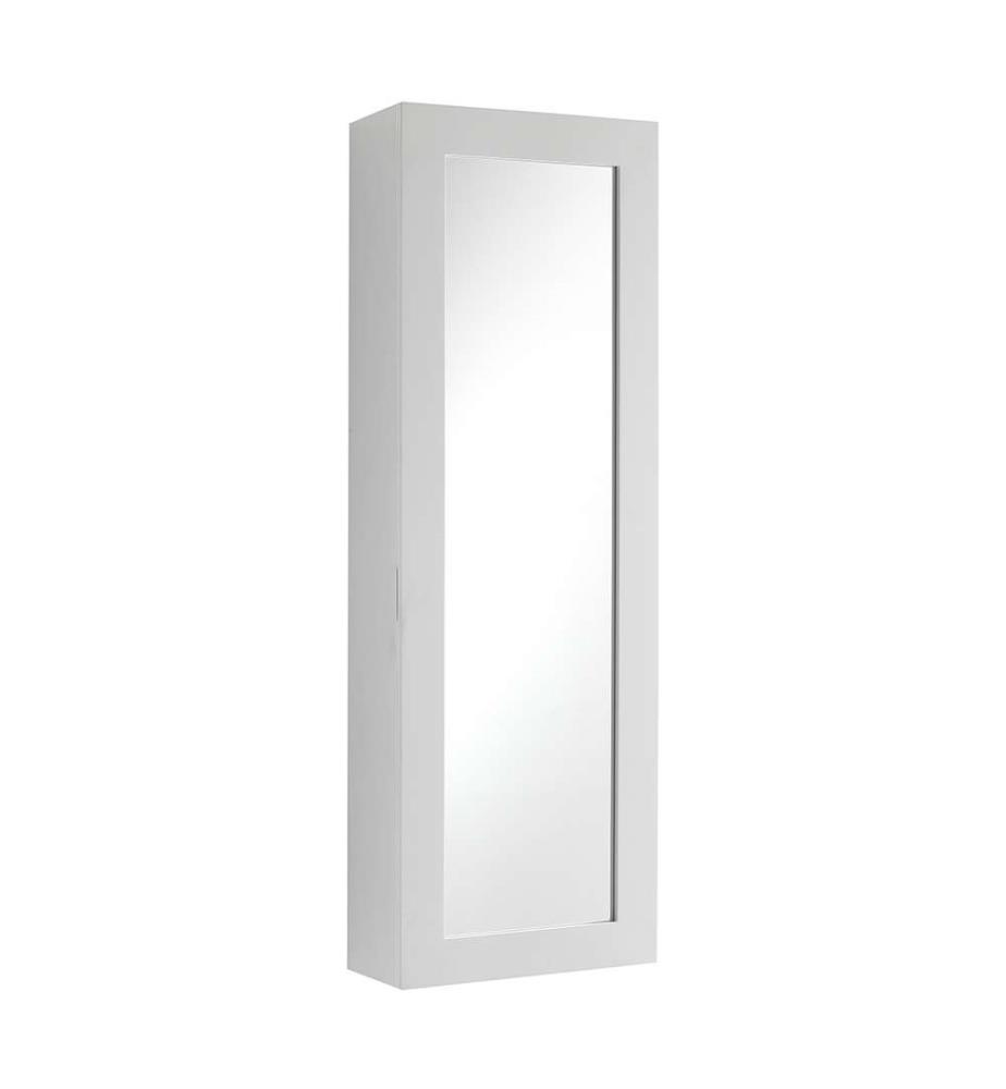 Spiegelwandschrank mit Bügelbrett Pratiko - Weiss