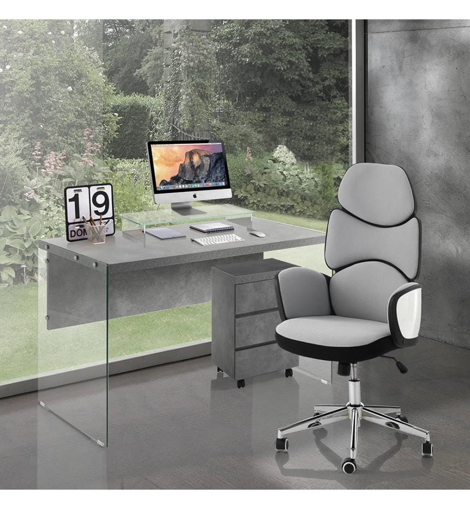 Büro-Sessel Toledo - Grau und Silber
