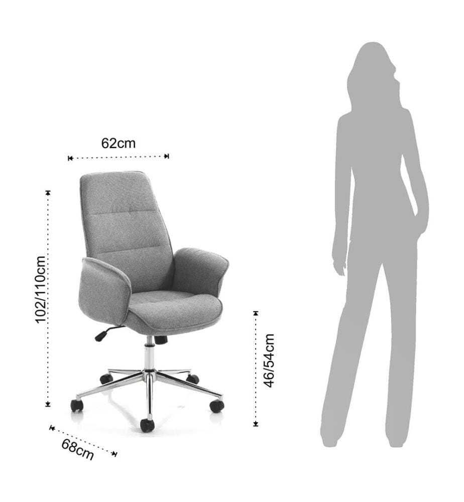 Büro - Sessel Dony High - Grau