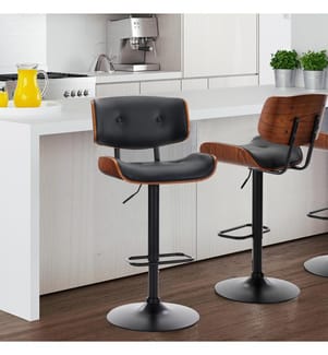 Hocker Uppsala Schwarz - 95 x 51 x 55 cm