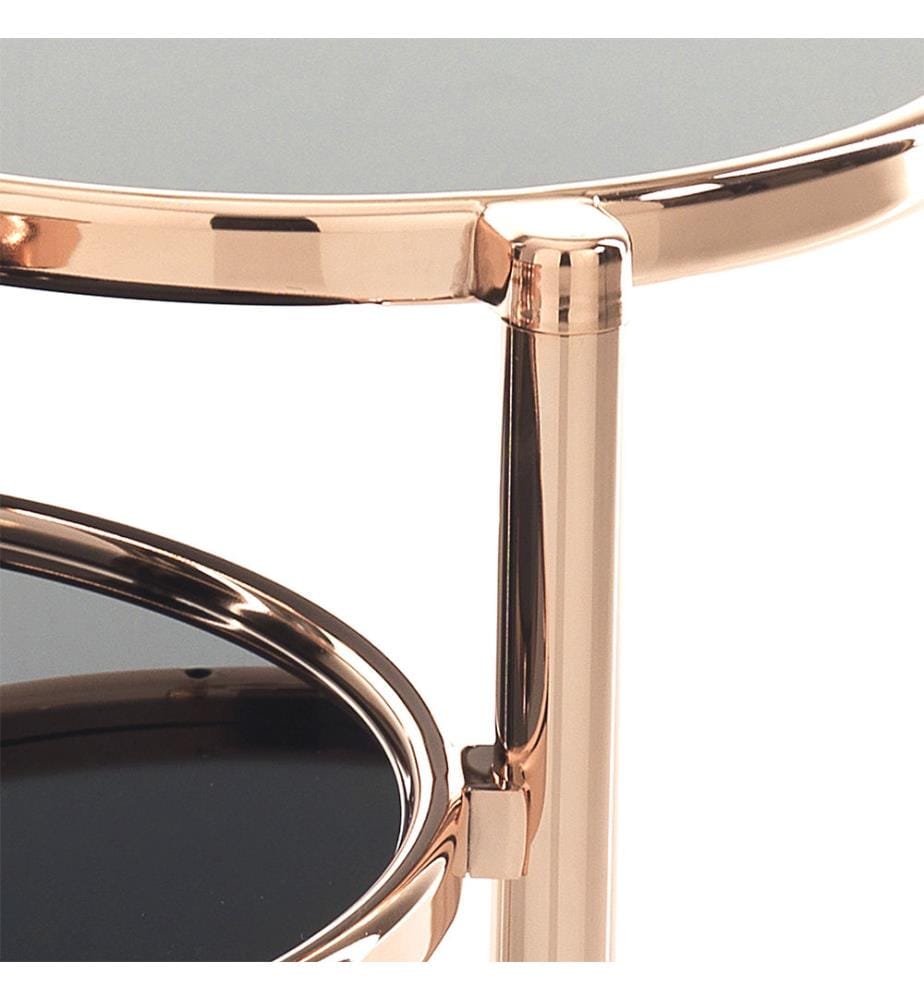 Dreiring - Couchtisch - Bronze