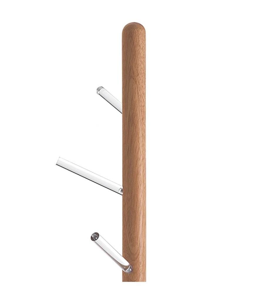 Garderobe Pin - Silber und Hellbraun