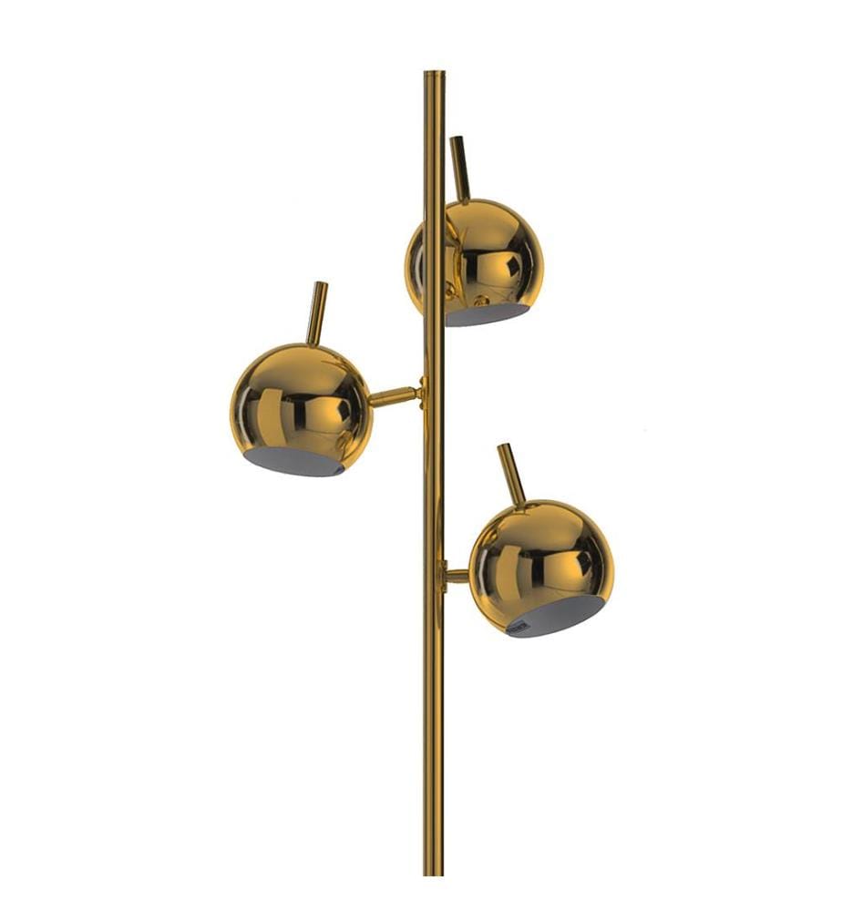 Stehleuchte Globe Messing Ø27 cm - Ø27 x 165 cm