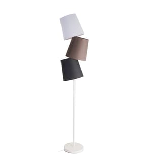 Bodenlampe Wry - Braun & Weiss