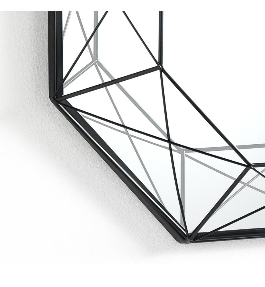 Specchio da parete Diamond 120 - Nero