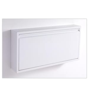 Schuhschrank Frottee - Weiss