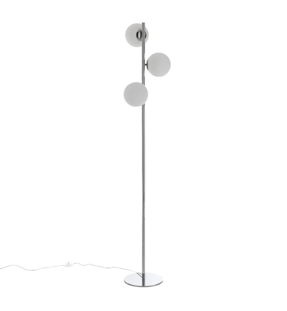 Lampada da terra Street - Argento e bianco