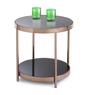 Zwei Ringe Beistelltisch - Gold Rose