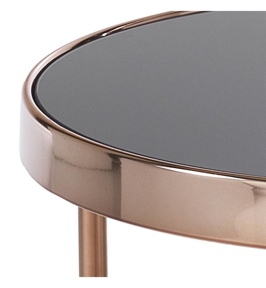 Zwei Ringe Beistelltisch - Gold Rose