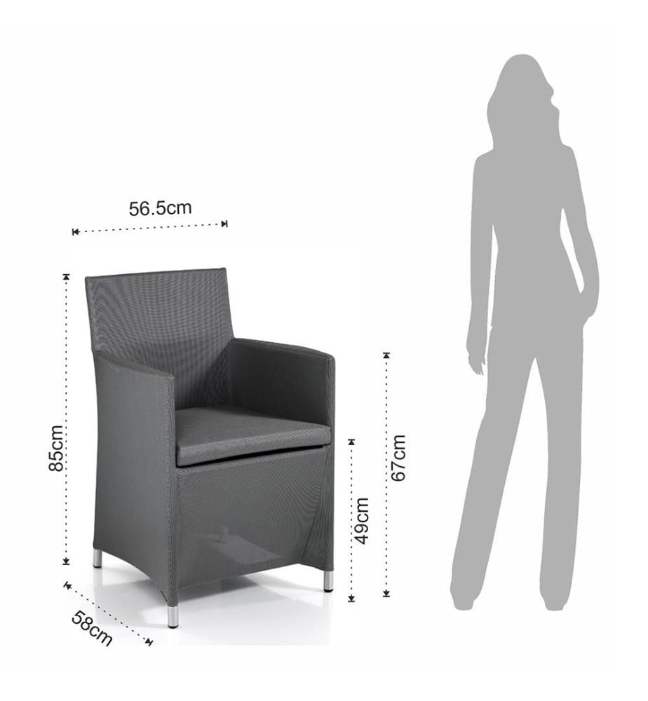 Outdoor - Sessel Bali - Grau