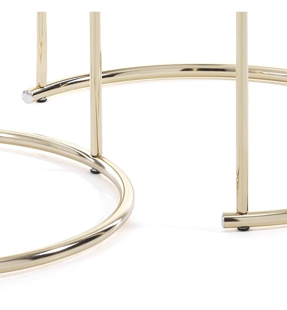 Couchtisch Thin - R Marmor - Weiss