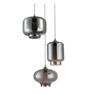 Smoked Mirror Pendelleuchte - E27 - Silber