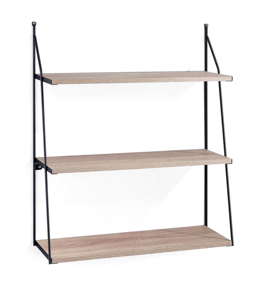 Fast Big Wall Shelf - Hellbraun und Schwarz