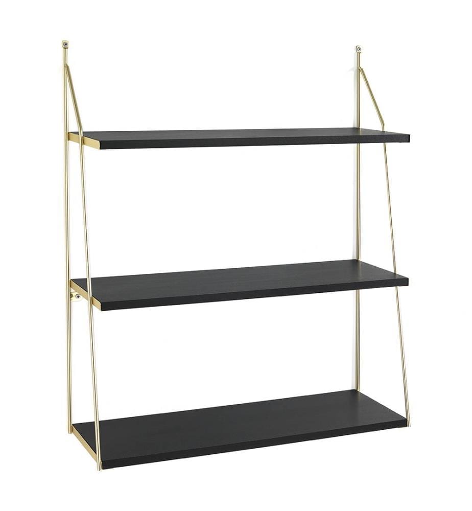 Fast Big Wall Shelf - Schwarz und Gold