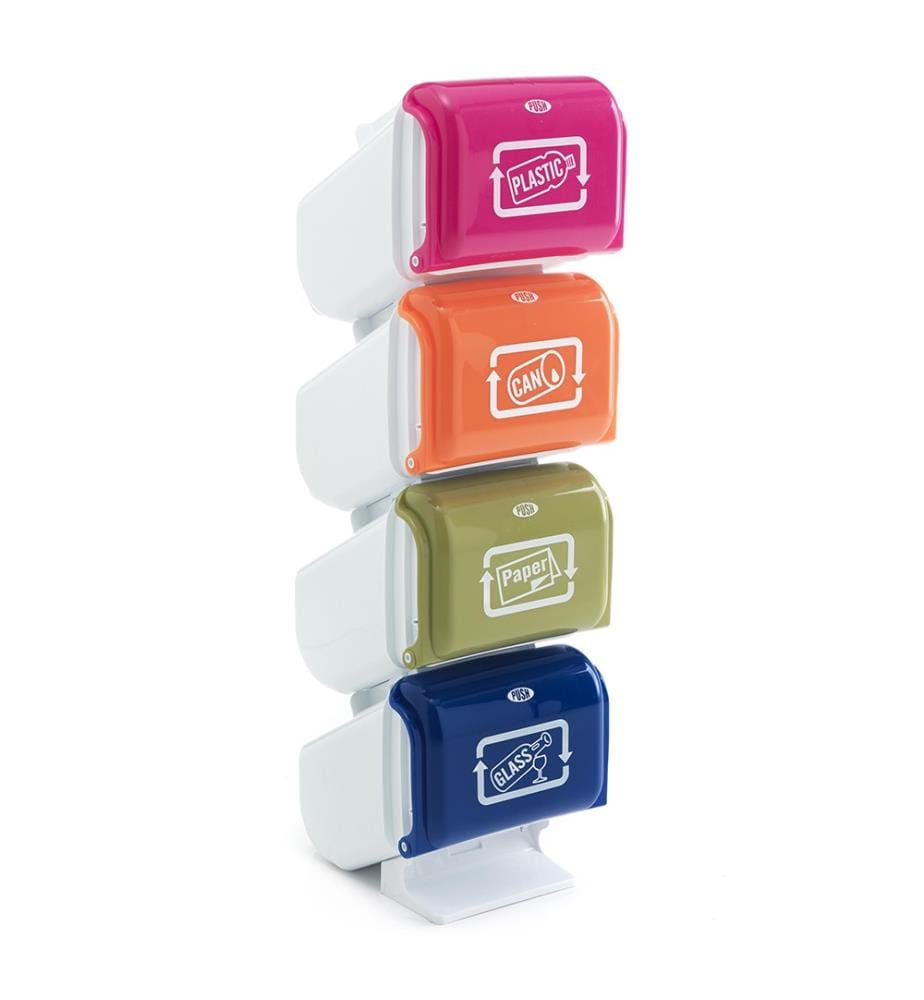 Abfallbehälter mit Trenneimern - Multicolor